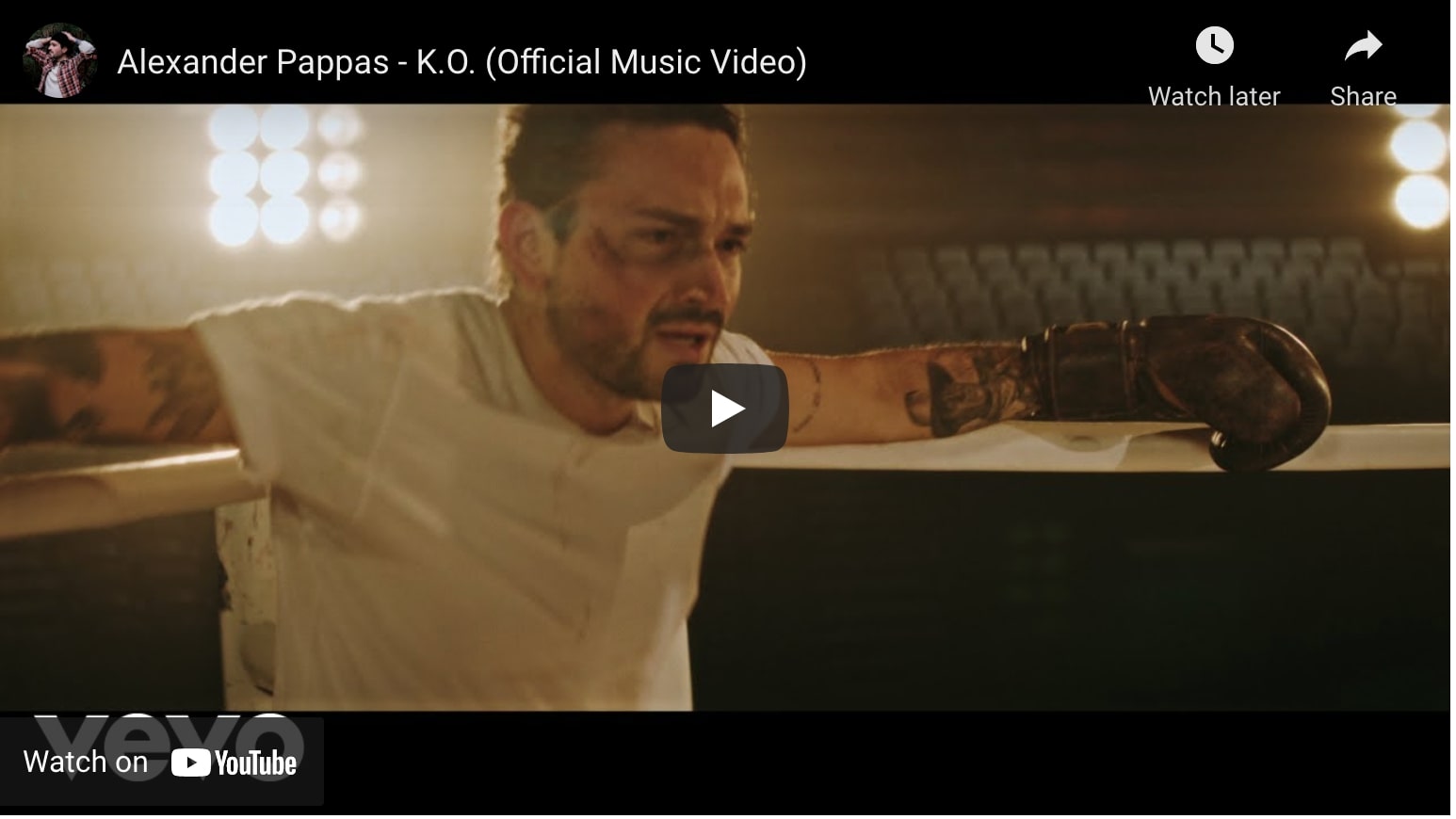 alexander pappas K.O. official music video