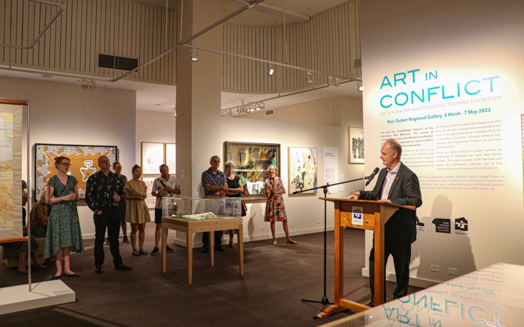 ART IN CONFLICT, AN AUSTRALIAN WAR MEMORIAL TOURING EXHIBITION OF CONTEMPORARY ART OPENS AT PERC TUCKER REGIONAL GALLERY
