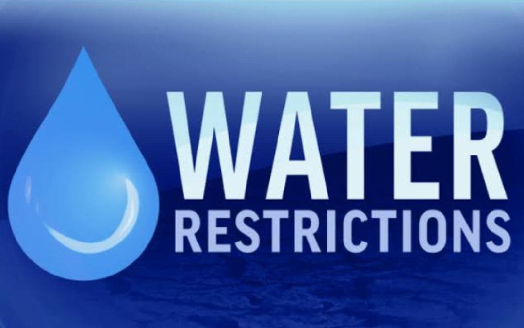 WATER RESTRICTIONS ONGOING